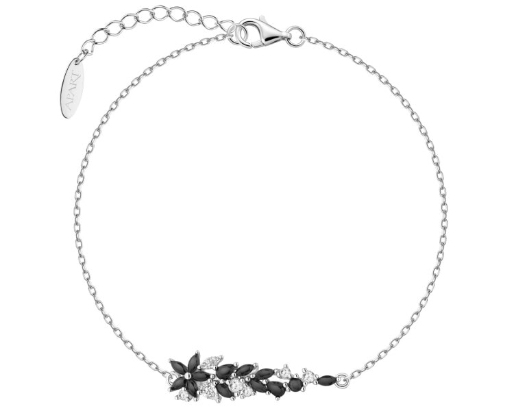 Rhodium Plated Silver Bracelet