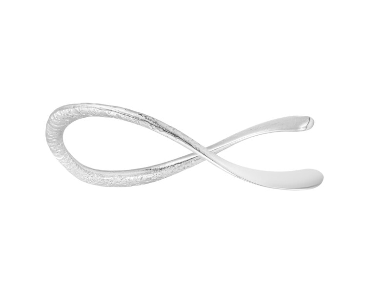 Rhodium Plated Silver Rigid Bracelet 