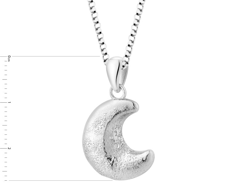 Rhodium Plated Silver Necklace 