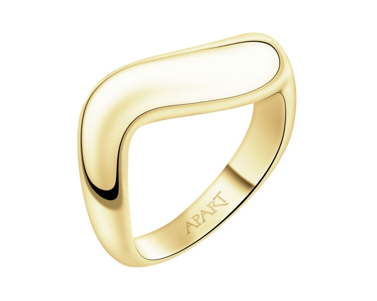 Gold-Plated Silver Band Ring 