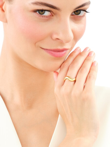 Gold-Plated Silver Band Ring 