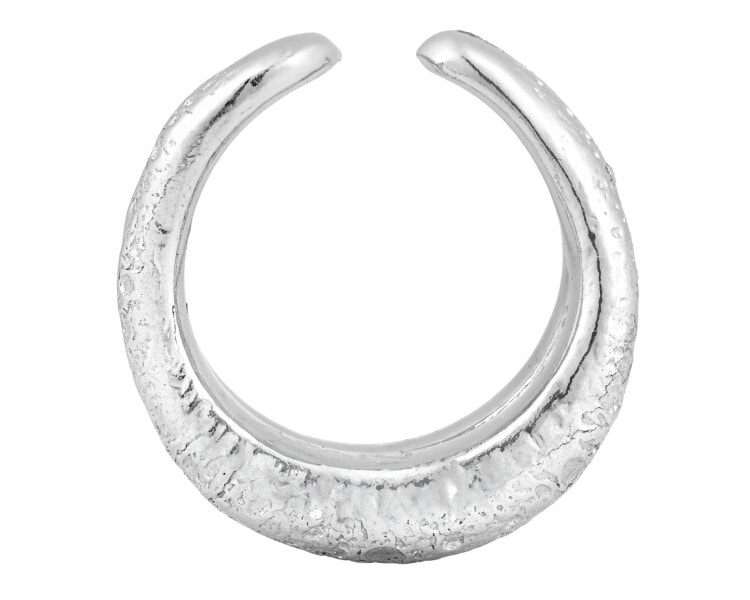 Rhodium Plated Silver Ear Cuff