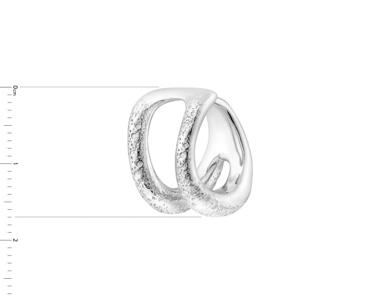 Rhodium Plated Silver Ear Cuff