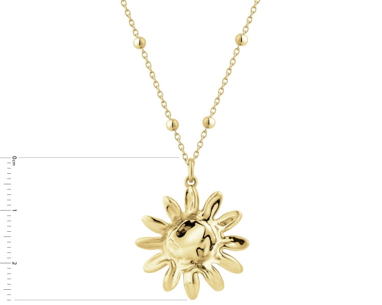 Naszyjnik srebrny - Słońce
