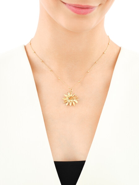 Naszyjnik srebrny - Słońce