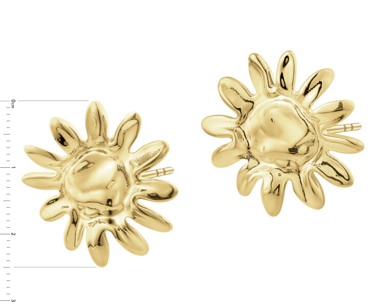 Kolczyki srebrne - Słońca