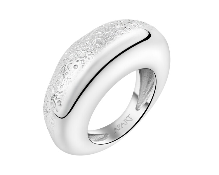 Rhodium Plated Silver Ring 