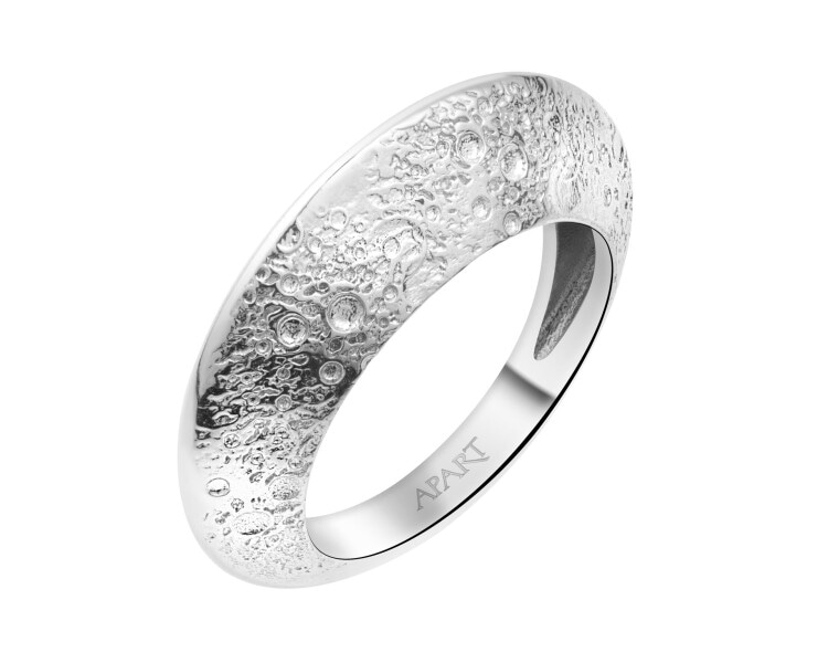 Rhodium Plated Silver Ring 
