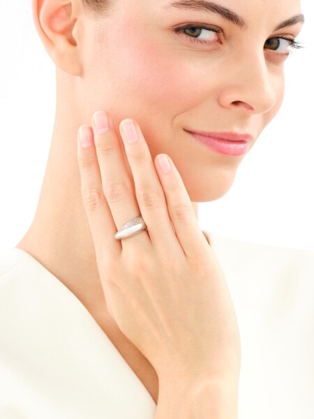 Rhodium Plated Silver Ring 