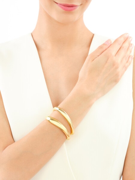 Gold-Plated Silver Rigid Bracelet 