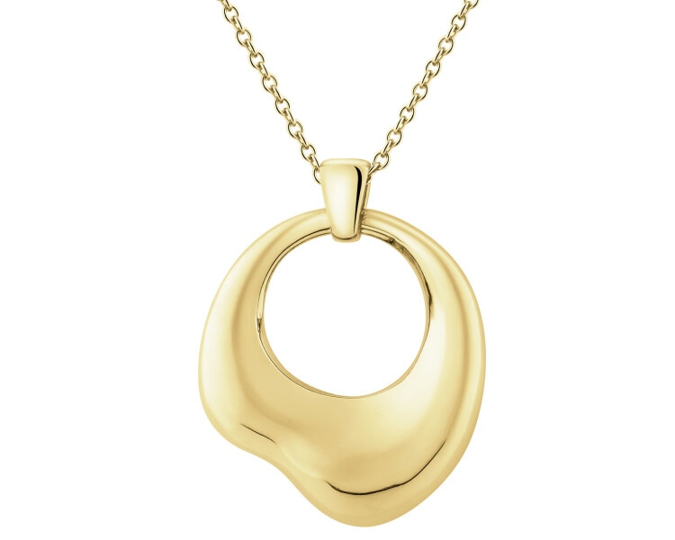 Pozlacený stříbrný náhrdelník