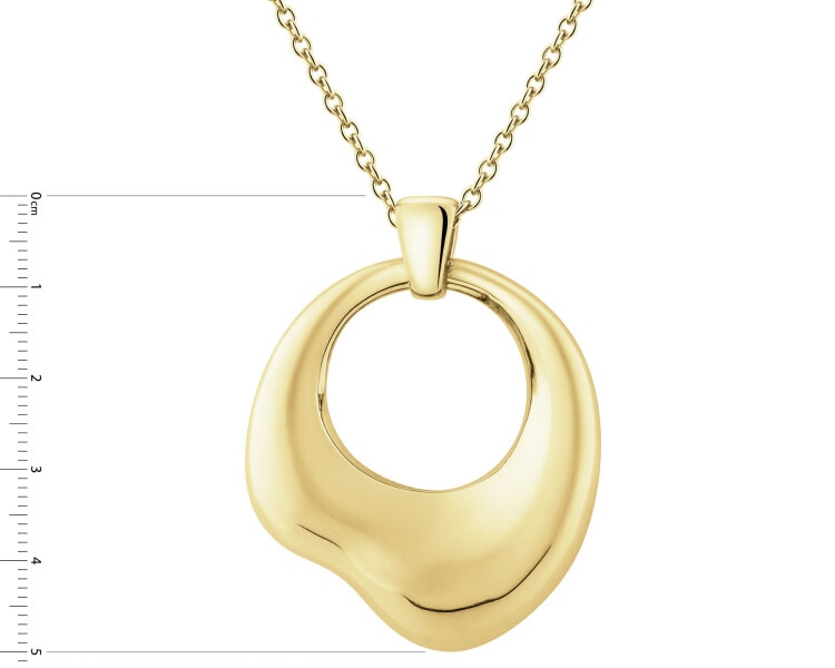 Pozlacený stříbrný náhrdelník