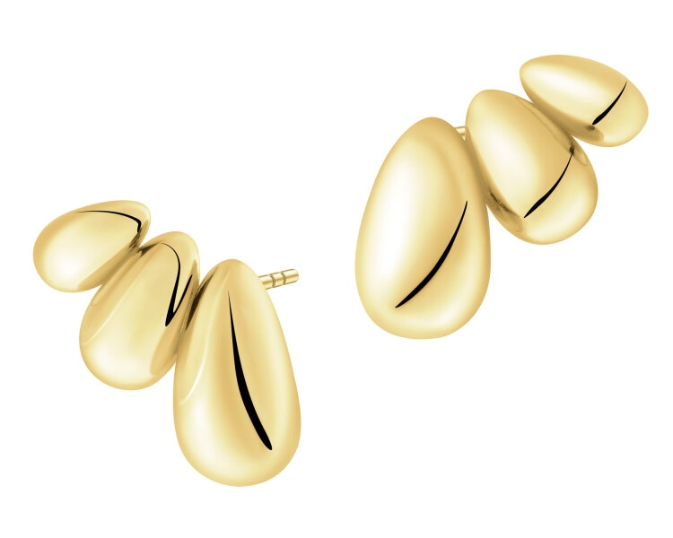 Pozlacené stříbrné náušnice