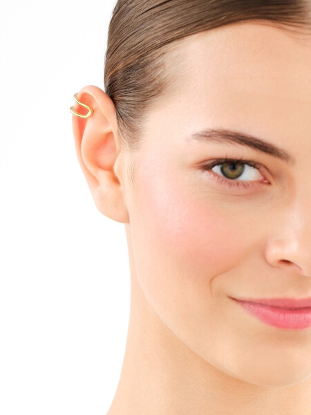 Pozlacená stříbrná náušnice