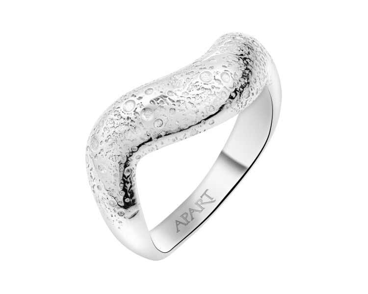 Rhodium Plated Silver Ring 