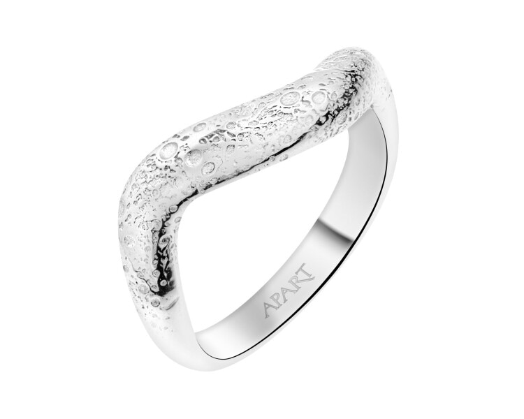 Rhodium Plated Silver Ring 