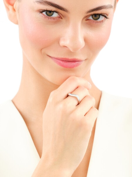 Rhodium Plated Silver Ring 