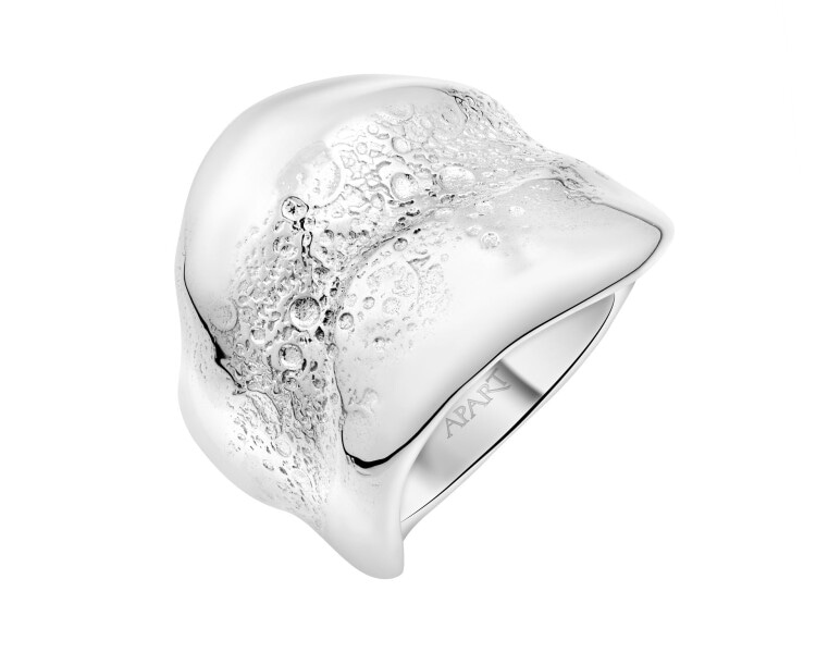 Rhodium Plated Silver Ring 