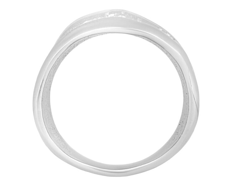 Rhodium Plated Silver Ring 