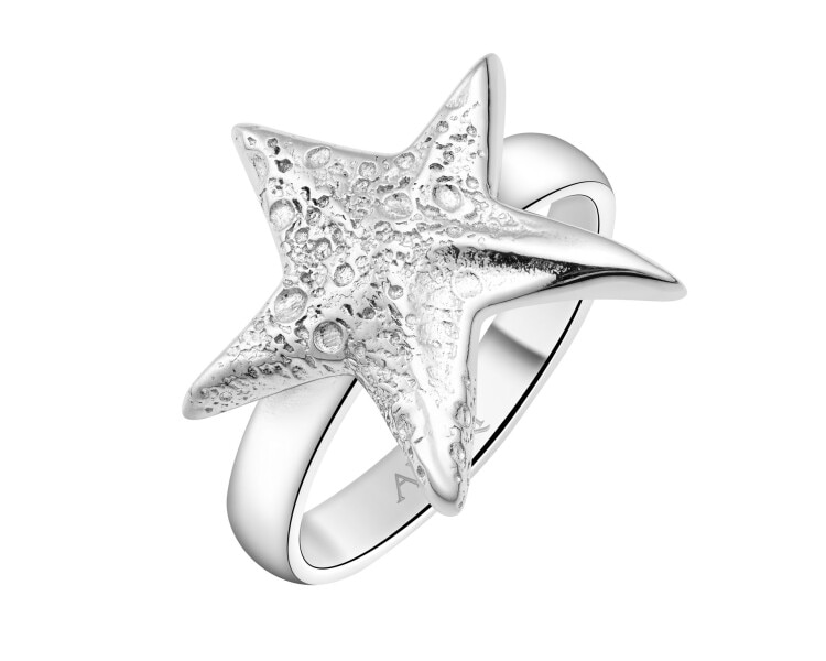 Rhodium Plated Silver Ring 