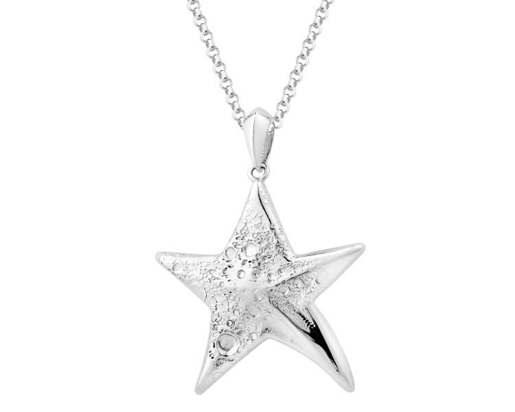 Rhodium Plated Silver Necklace 