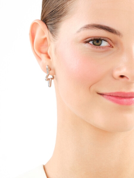 Kolczyki srebrne - gwiazdy