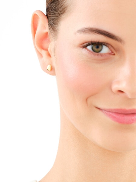 Pozlacené stříbrné náušnice - slzy