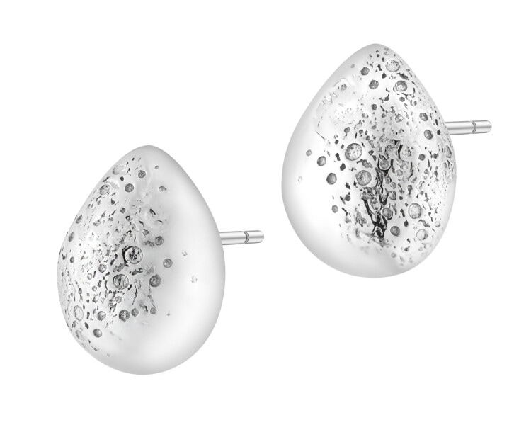 Stříbrné náušnice - slzy