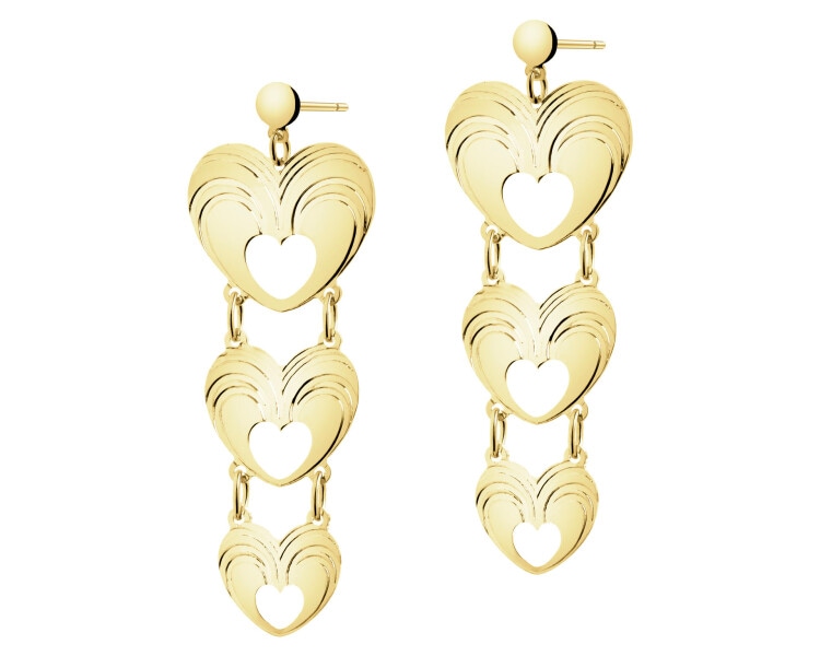 9 K Yellow Gold Dangling Earring