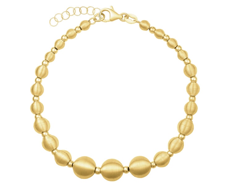 Złota bransoletka - kulki