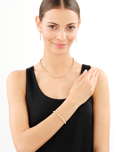 Złota bransoletka - kulki