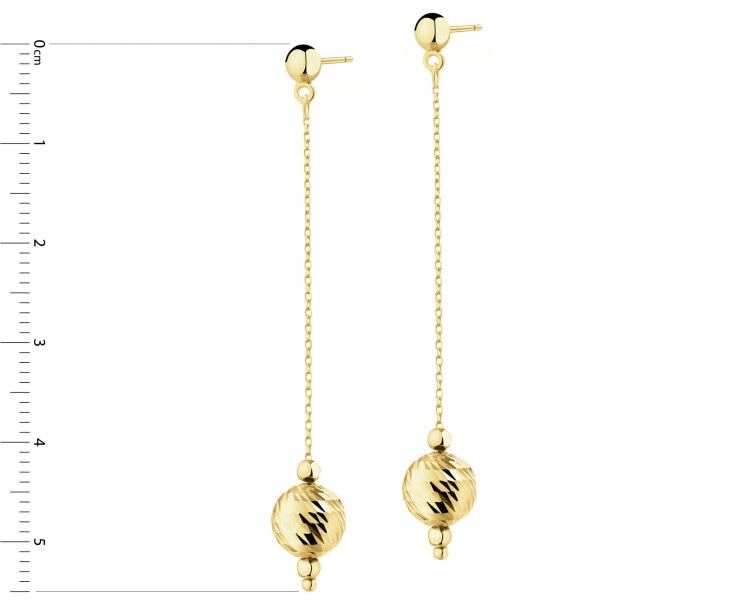 14 K Yellow Gold Dangling Earring