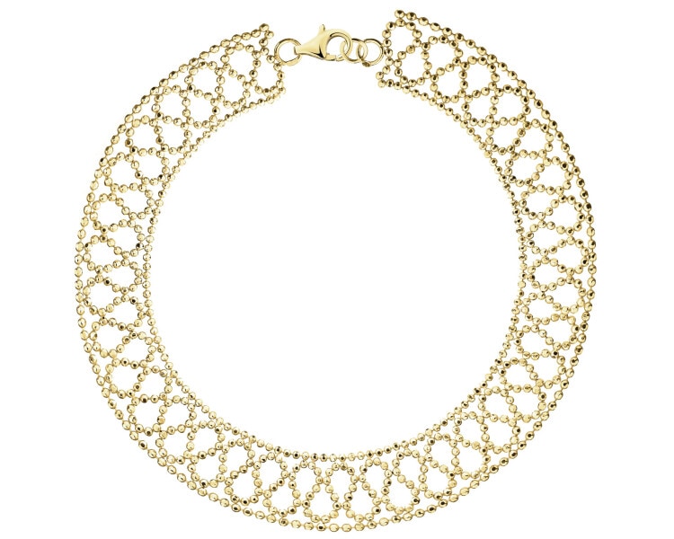 Złota bransoletka - kulki