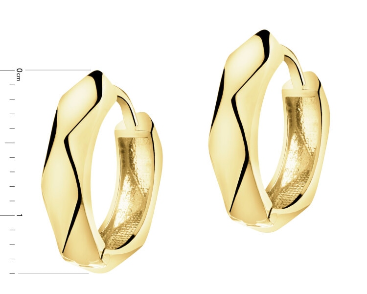 9 K Yellow Gold Hoop Earring