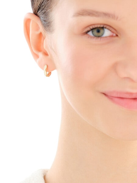 9 K Yellow Gold Hoop Earring