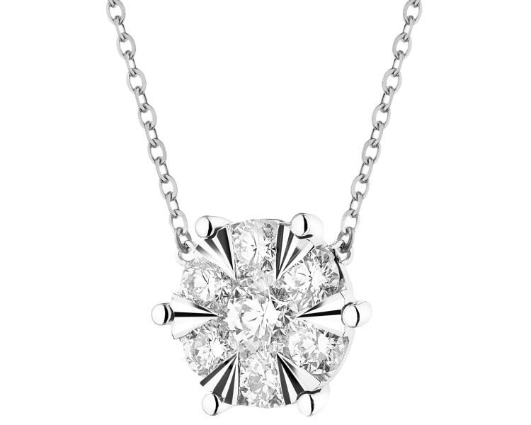 585  Necklace - 1,50 ct - fineness 14 K