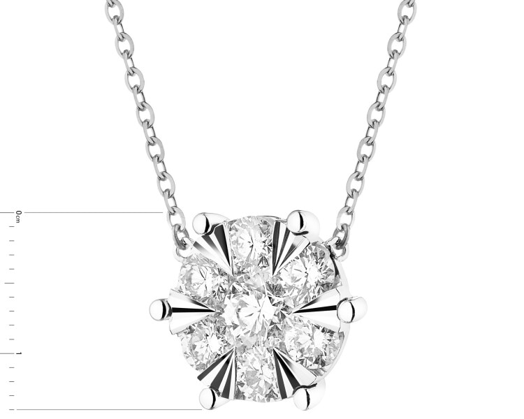 585  Necklace - 1,50 ct - fineness 14 K