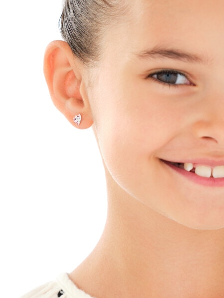 Kolczyki srebrne z emalią - koty