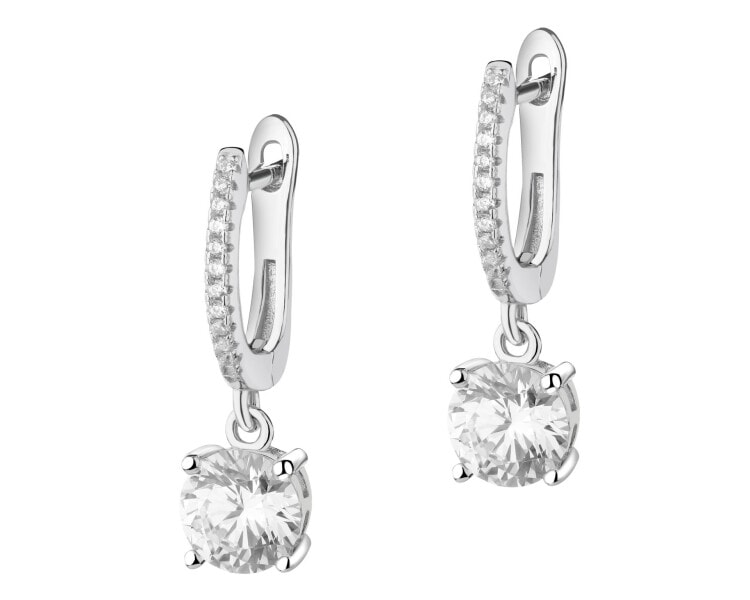 Kolczyki srebrne z cyrkoniami