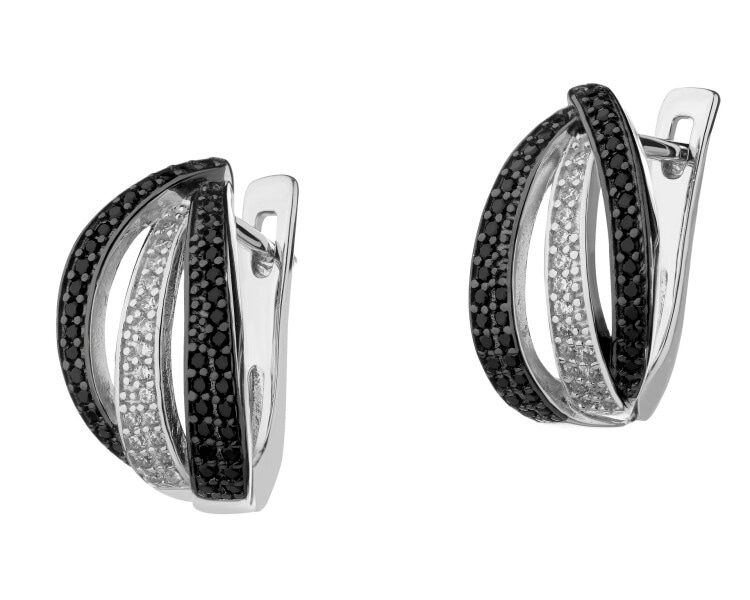 Kolczyki srebrne z cyrkoniami