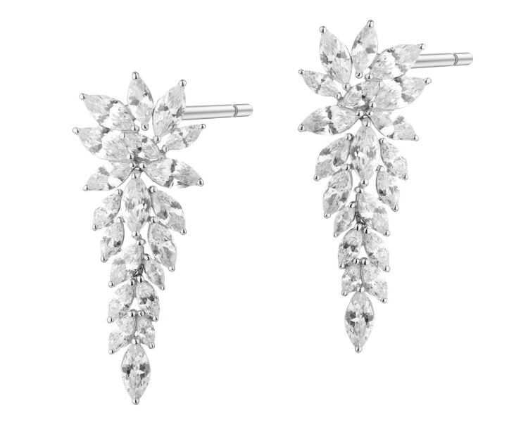 Stříbrné náušnice se zirkony