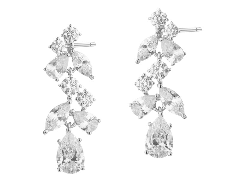 Kolczyki srebrne z cyrkoniami