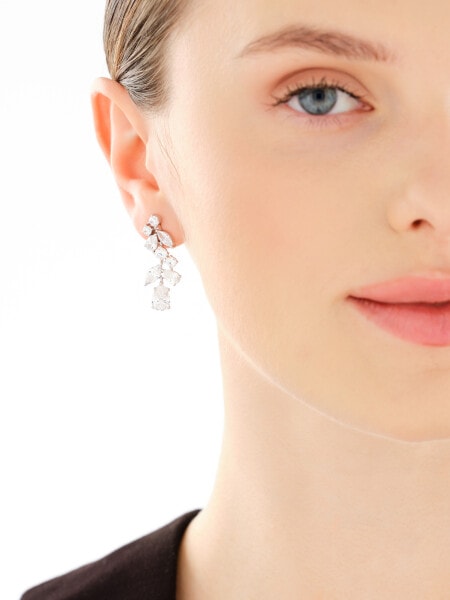 Kolczyki srebrne z cyrkoniami