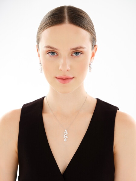 Kolczyki srebrne z cyrkoniami