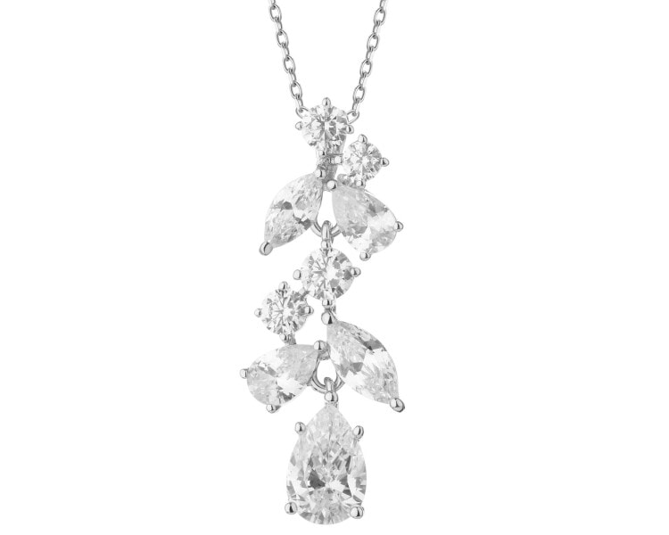 Stříbrný přívěsek se zirkony