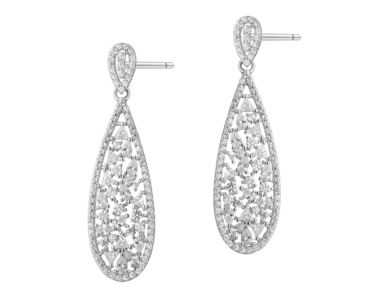 Stříbrné náušnice se zirkony