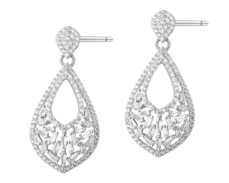 Stříbrné náušnice se zirkony