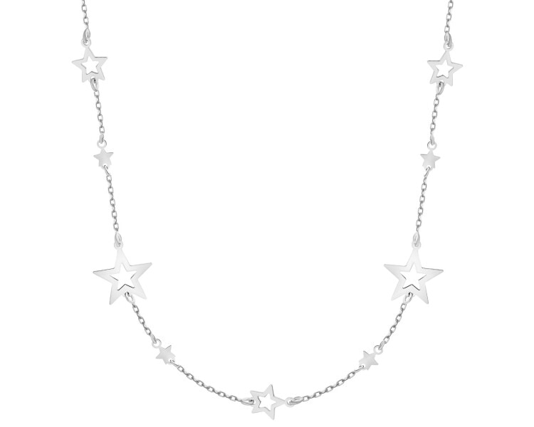 Stříbrný náhrdelník - hvězdy