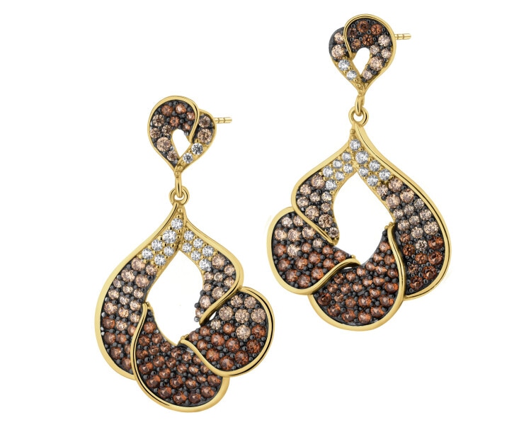 Stříbrné náušnice se zirkony