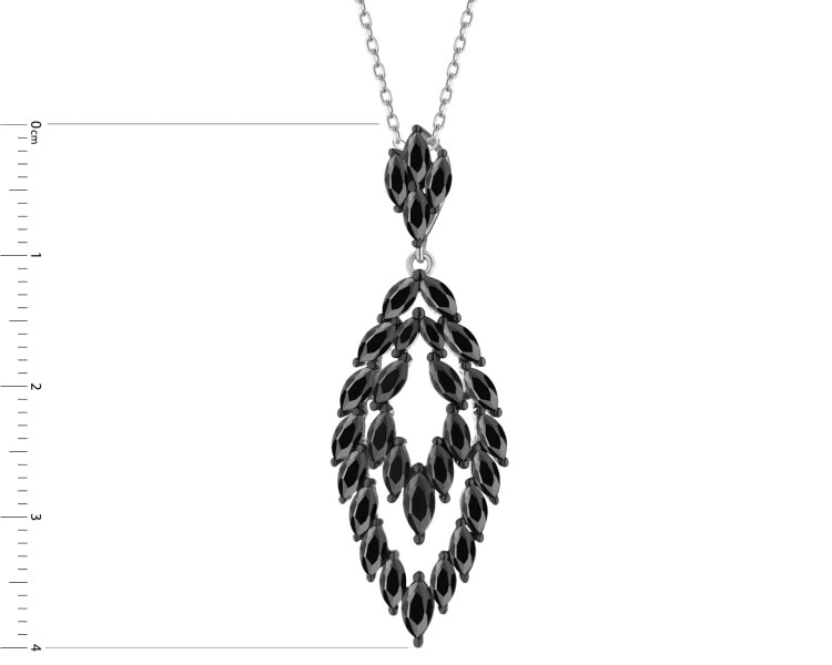 Zawieszka srebrna z cyrkoniami